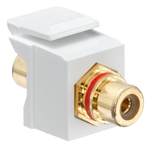 Conector Quickport Rca Dorado Raya Color Rojo 40830-bwr