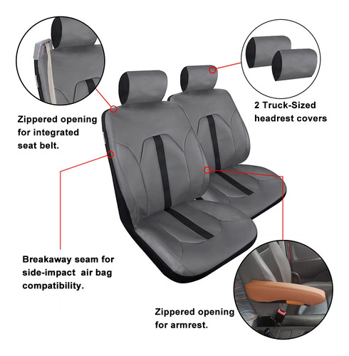 Giant Panda Funda Asiento Para Camion Chevy Silverado Dodge