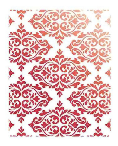 Stencil Pintura Estampa Barroca 21,1x17,2 Stm-615 - Litoarte
