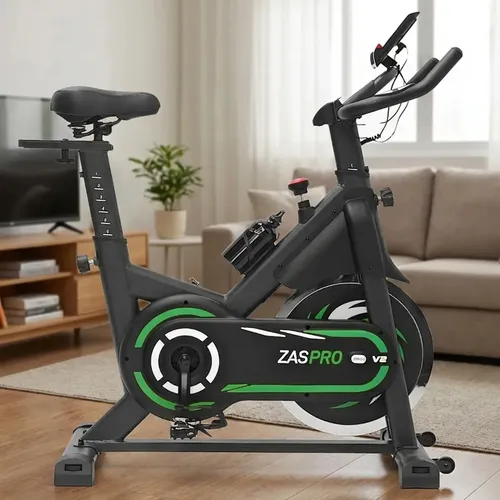 Bicicleta Ergométrica Spinning MBX 20kg Roda Inércia Preto/Verde