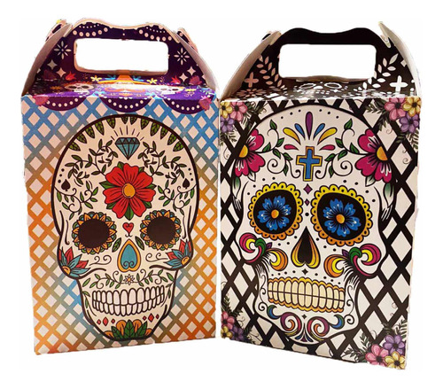 Día De Muertos Bolos Dulce O Truco Cajas Dulceras 100 Pz