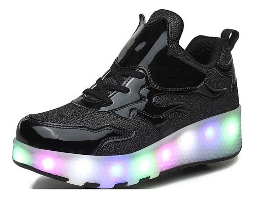 Patines Led Tenis Con 2 Ruedas, Zapatos Deportivos