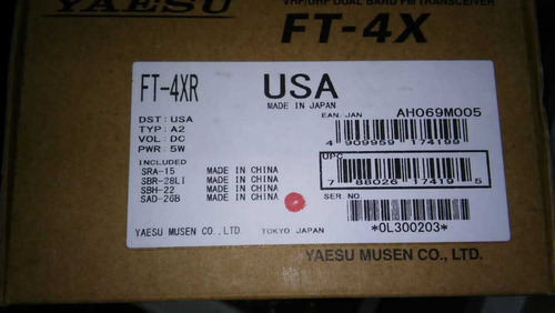 Yaesu Ft-4xr Handy Bibanda Modelo Super Compacto Original