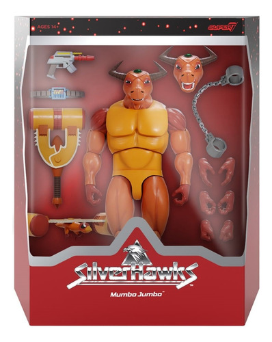 Mumbo Jumbo (bucéfalo) Silverhawks Ultimates Super 7 Wave 3