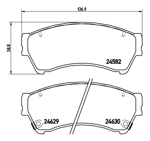 Balatas Delanteras Lincoln Mkz 3.5l V6 2007 Brembo