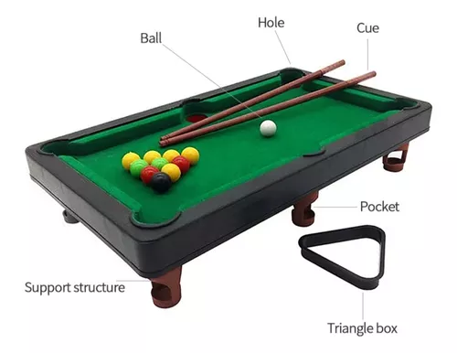 Mini Bilhar Mesa De Sinuca Snooker Jogo Brinquedo