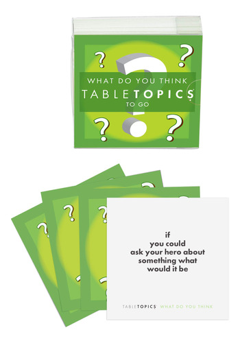 Tabletopics To Go - What Do You Think, Juego