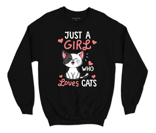 Buzo Gatito Love Girls (negro:) Ideas Mvd