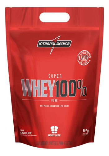 Whey Protein Concentrado Super Whey 100% Pure Chocolate 907g