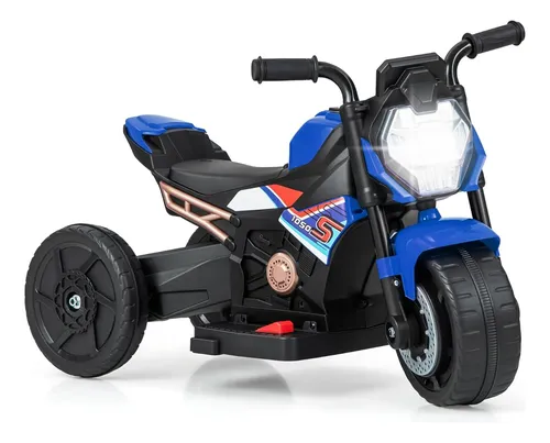 Motocicleta De 3 Ruedas Para Niños Pequeños Con Luz Led