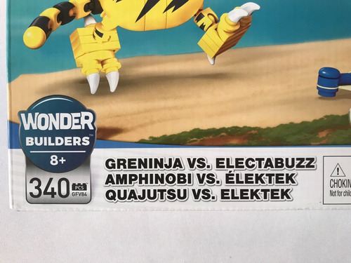 Greninja Vs Electabuzz Pokemon Mega Construx Gfv84 340pz 340 (Usado)