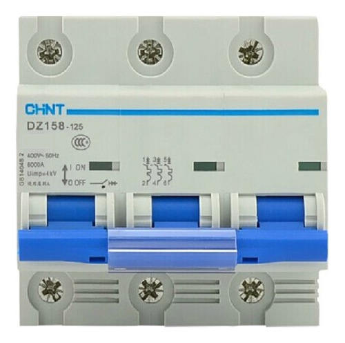 Chint Dz158/nxb-125 Breaker Riel 3 Polos 125 Amp