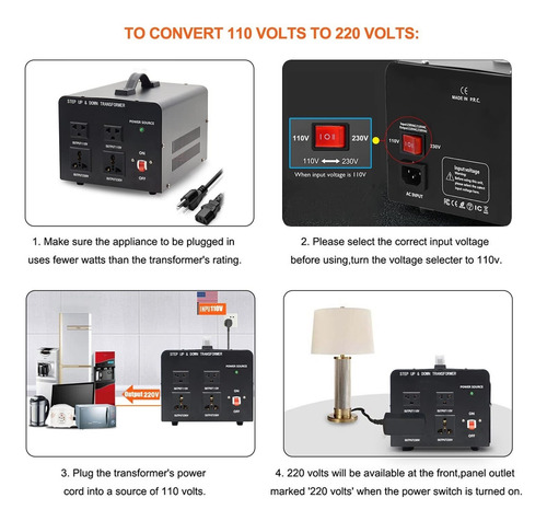 3000w Transformador De Voltaje Convertidor 220v A 110v