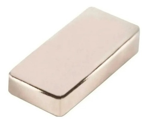 Imagen 2 de 5 de Iman De Neodimio 20x10x3mm Rectangular Ultra Potente Fuerte