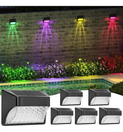 Luces Solares Para Cubierta De Valla, Led Impermeables Para