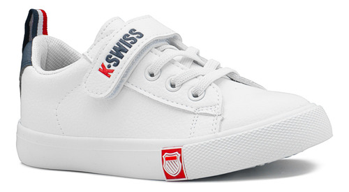 Tenis K-swiss Trinity Blanco Para Niño Estilo Casual 13-16