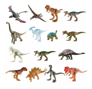 Jurasicc World Pack 15 Mini Dinosaurios Camp Cretaceous