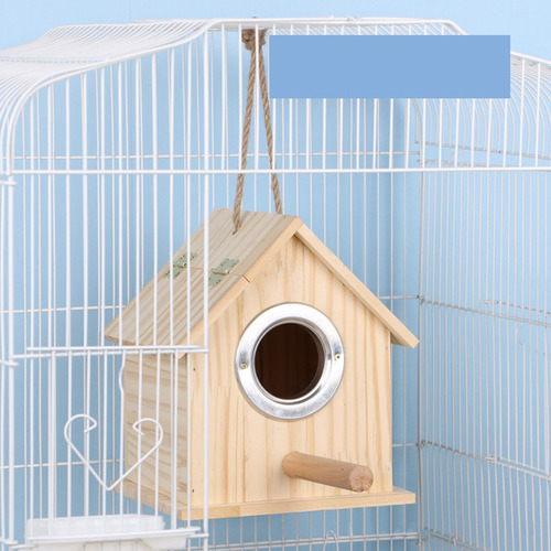 Casa De Madera Para Pájaros, Caja 12,5 Cm X 12 Cm X 15,5 Cm