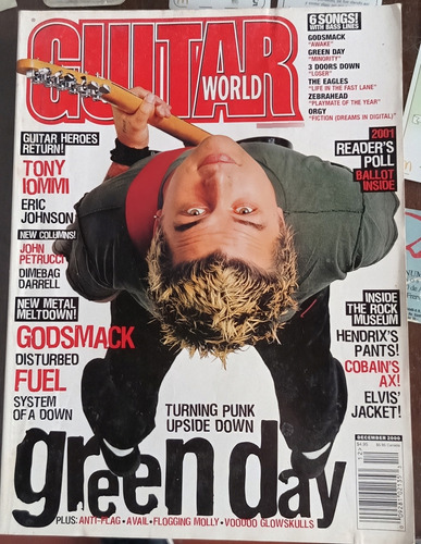 Revista Guitar World - Green Day(poster) - Eagles - Orgy (Usado)