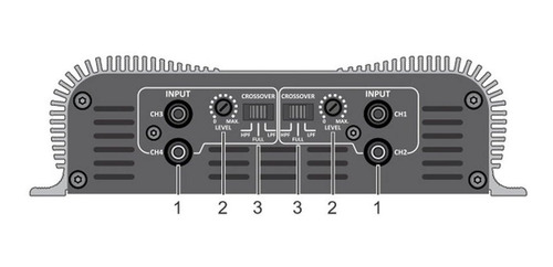 Imagem 2 de 3 de Modulo Amplificador 1200w Rms Taramps Ds 1200x4 - 2 Omhs