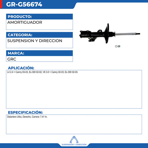 Amortiguador Toyota Camry 2002-2003