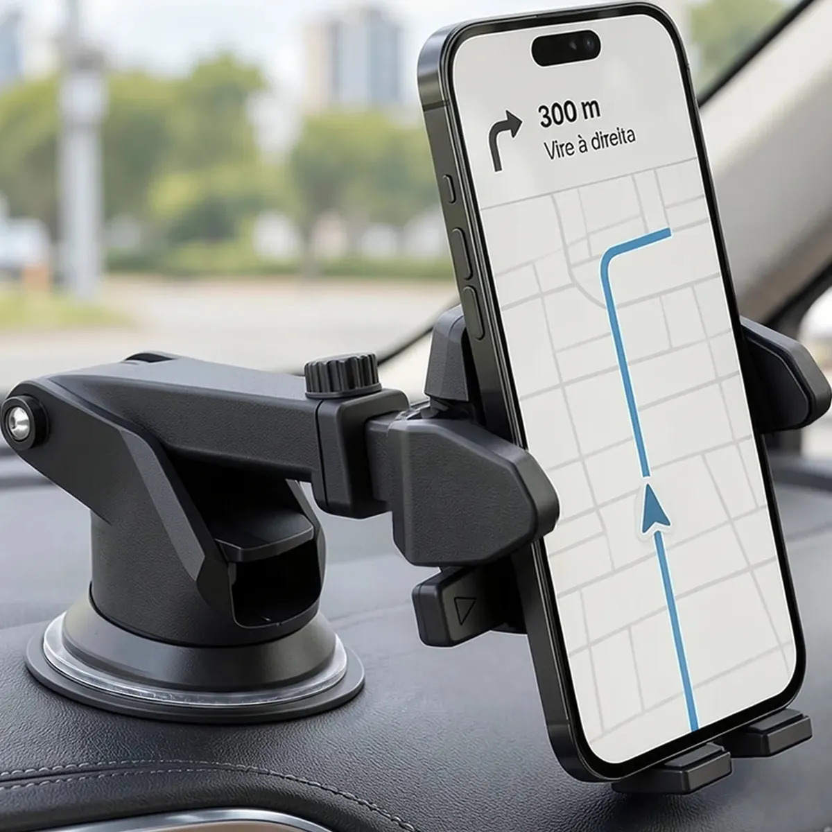 Suporte De Celular Veicular Automotivo Pra Carro Mesa Porta Painel Parede Caminhão Vw Up Jetta Volkswagen Ônix Corolla Gol Universal Ayann