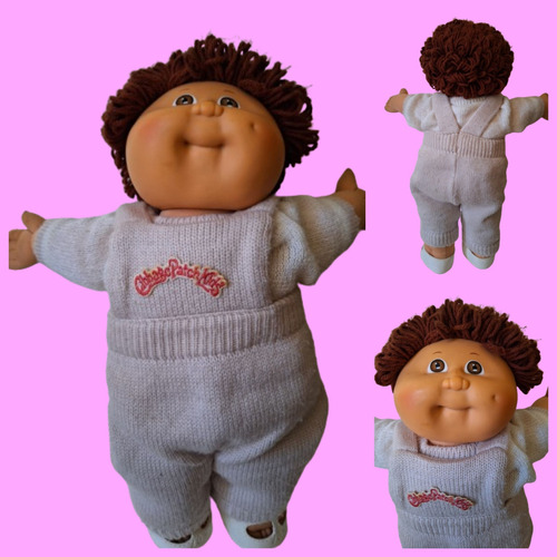 Cabbage Patch Kids Firma Azul Año 1985 Ropa Original 46cm