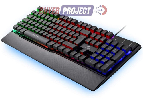 Imagen 1 de 4 de Teclado Gamer Xtech Xtk-510s Usb Multimedia Multicolor Españ