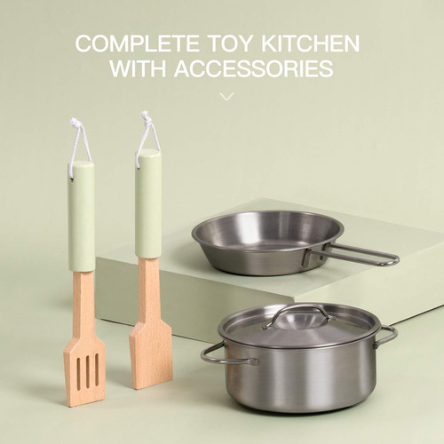 Set Cocina Madera Niños Juguete Simulación Regalo Infantil 7 Color