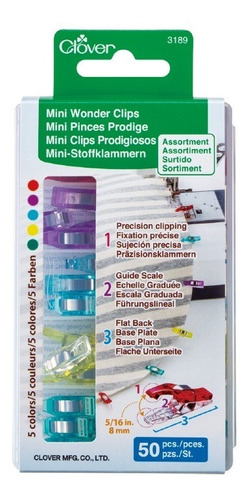 Clips Prodigiosos Mini 50 Pzas Clover 3189