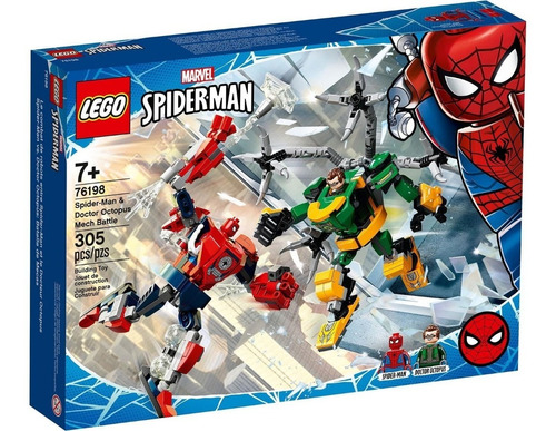 Lego Spiderman Vs Doctor Octopus Batalla Mecánica 305 Pcs B