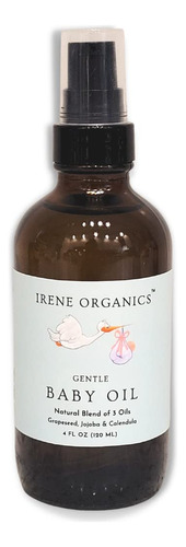 Irene Organics Aceite De Beb Totalmente Natural Para Masaje