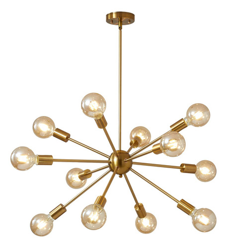 Modernos Candelabros Sputnik Dorados De Latn Antiguos Indust