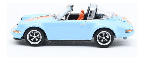 Auto Escala 1/64 Porsche Singer Targa Gulf Azul Pr64-0078 Color Agua