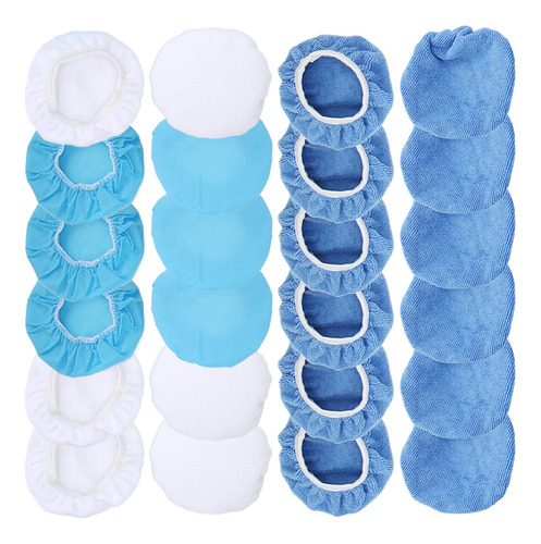Juego De 24 Paquetes De Gorros Para Pulir, Microfibra No Tej
