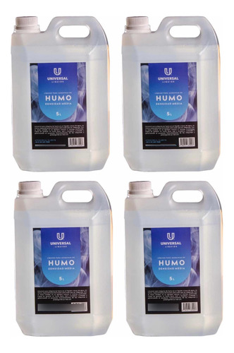 Universal Liquids Liquido Humo Densidad Media 5 Litros X 4 U