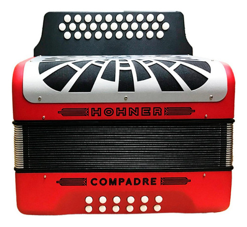 Acordeon Diatonico Compadre Fa-sib-mib, 31 Botones Y 12 Bajo