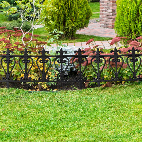 Cercado De Jardín Valla De Barrera Jarrón De 3 Piezas