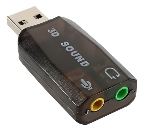 5.1 Virtual 3d Usb Sonido Audio Micrófono Tarjeta Adaptador 