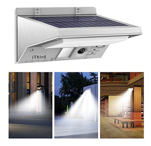 Luces Solares Sensor De Movimiento Al Aire Libre, Ithird Led