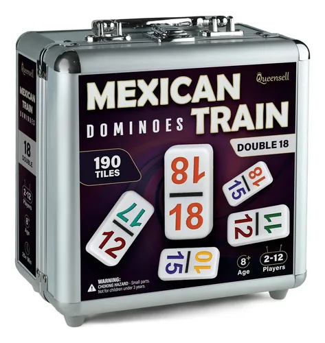 Dominos De Tren Mexicano De Queensell Con Números Doble 18j