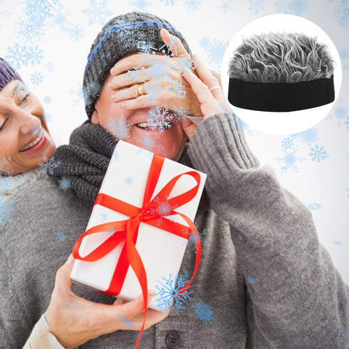 Visera Con Pelo Para Hombre Sombrero Con Peluca De Pelo Con