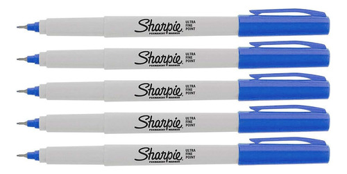 Marcadores Permanentes Sharpie, Punta Ultrafina, 5 Unidades