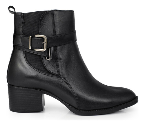 Bota Mujer Cuero Botita Borcego Comodo Taco Confort Briganti