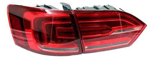 Kit Lanterna Traseira Jetta 2011 12 13 2014 Com Led 4 Peças