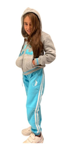 Conjunto De Pants Y Sudadera Para Niñas Long Beach Polo Club