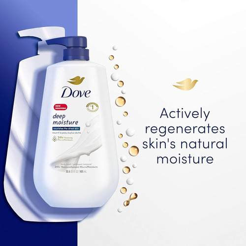 Gel De Baño Dove Deep Moisture Piel Seca Con Bomba 905ml