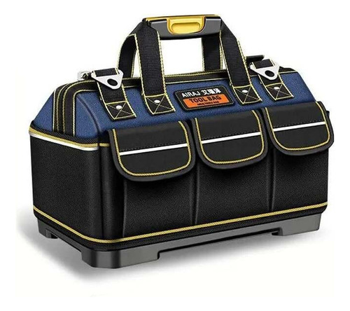 Bolsa Airaj maleta ferramentas fundo reforçado 36cm x 26cm cor preto