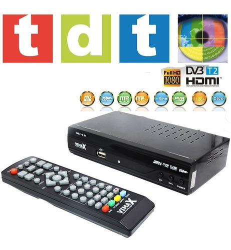 Decodificador Tdt Dvb T2 Wifi Youtube Antena Hdmi Control Tv