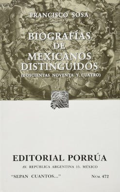 Biografías De Mexicanos Distinguidos (doscientas Noventa Y C